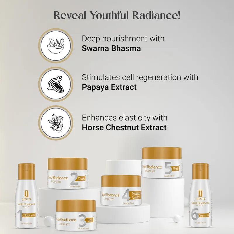 Jiden Gold Radiance Facial Kit