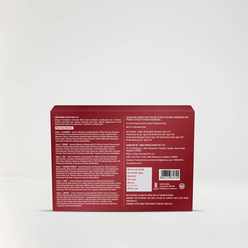 Jiden Bridal Glow Facial Kit