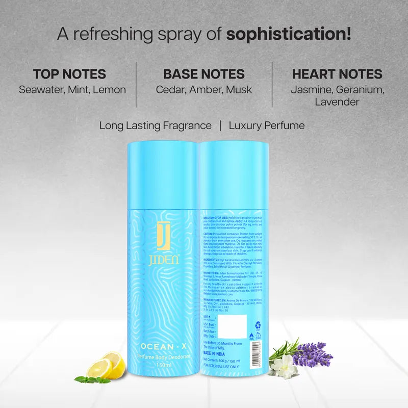 JIDEN OCEAN-X PERFUME BODY DEODORANT